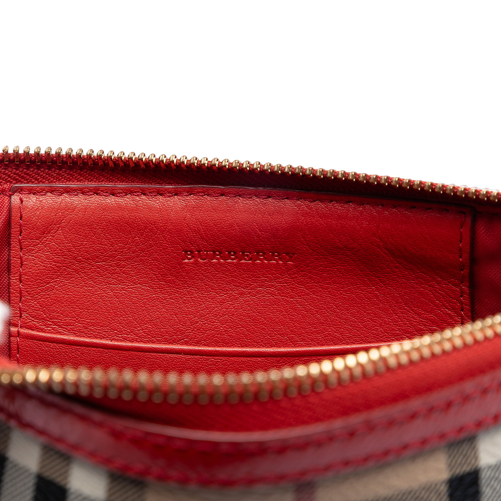 Pre-Loved Burberry Haymarket Check Coated Canvas Peyton Crossbody - Picture 5 of 7